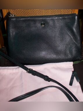 Kate Spade Black Pebbled Leather Crossbody Bag